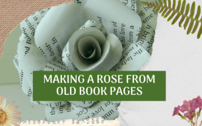 How to Make Roses from Old Book Pages ?