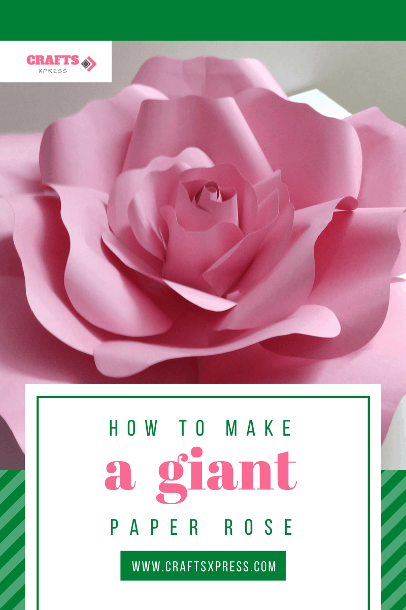 How to make a giant paper rose