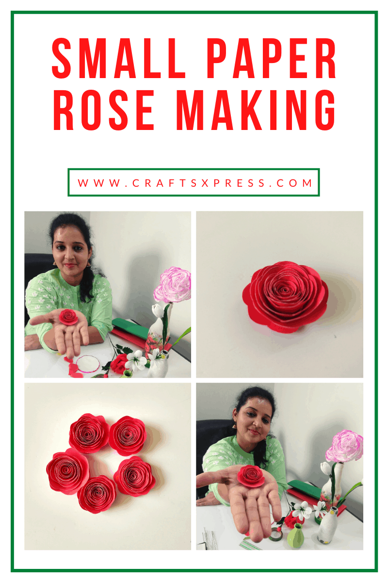 How to make small paper rose