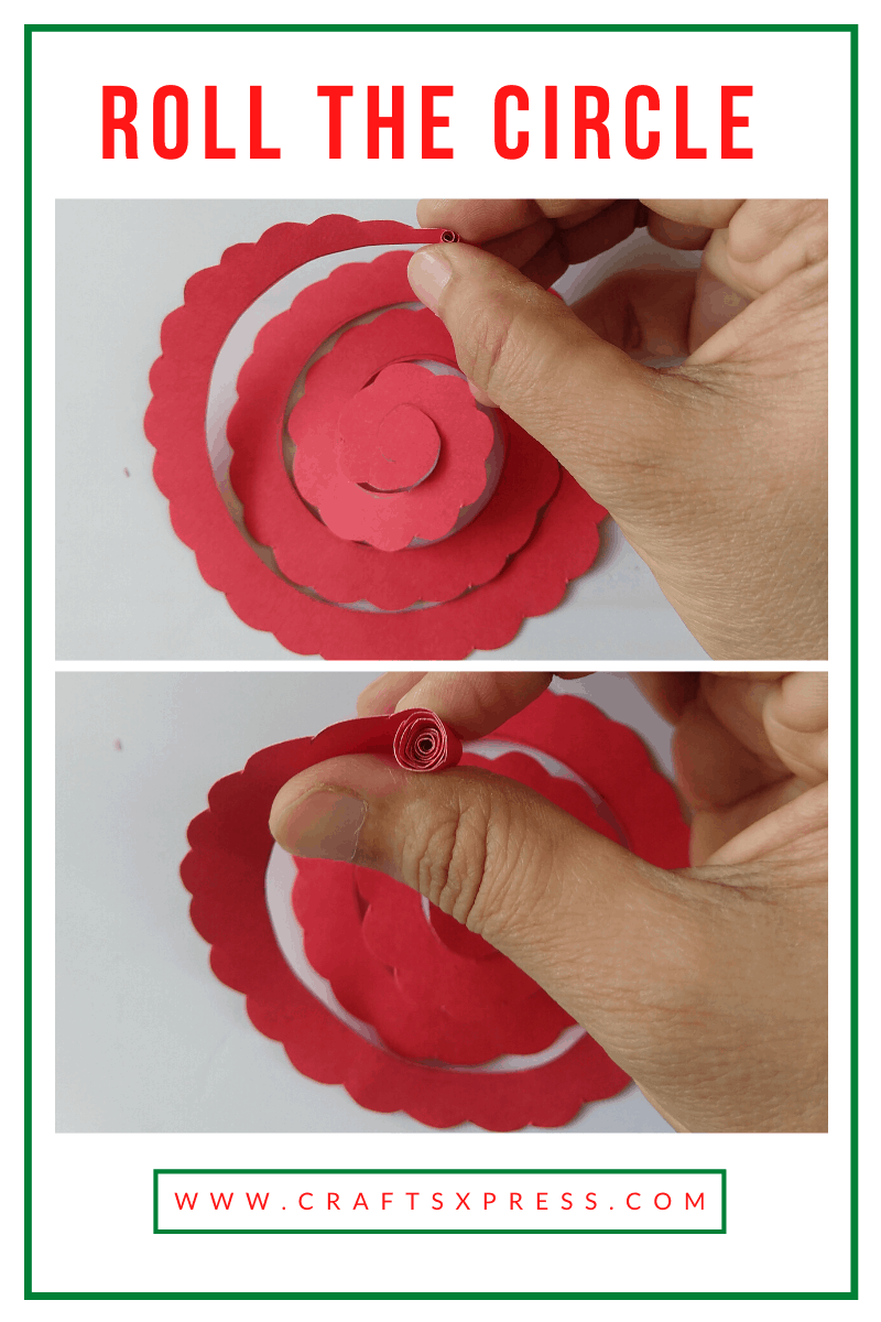 How to make the small paper rose