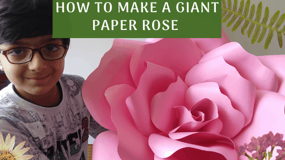 How To Make a Giant Paper Rose Easily ?