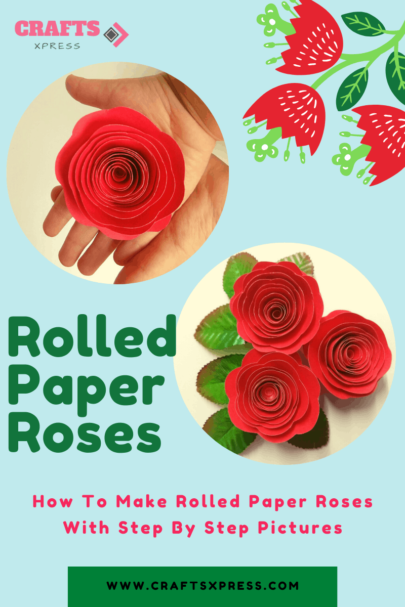 How to make rolled paper roses with step by step picture