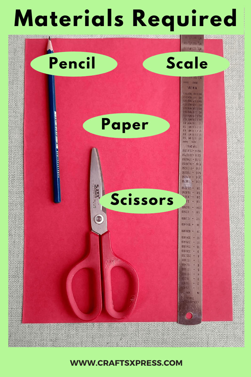 materials required to make paper heart