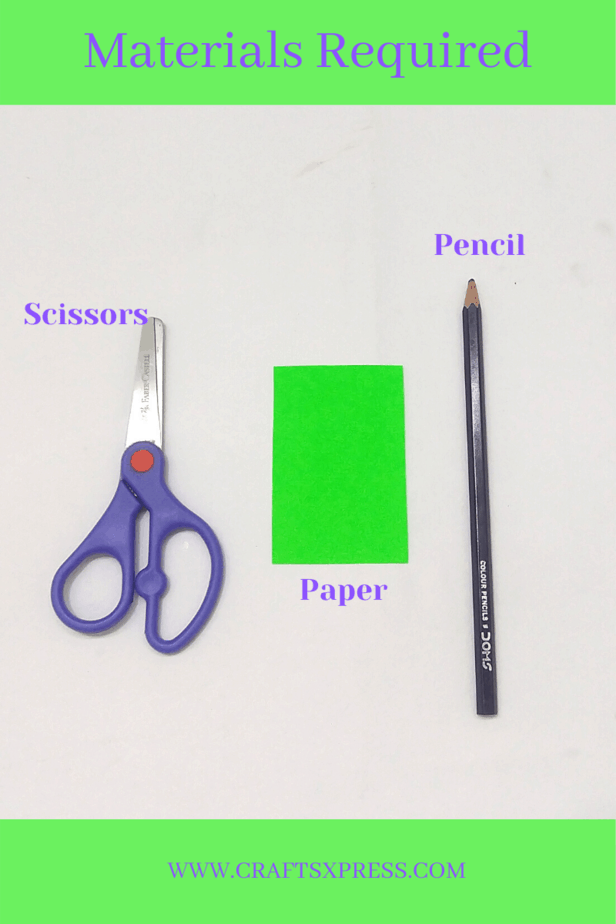 Materials required for paper leaves